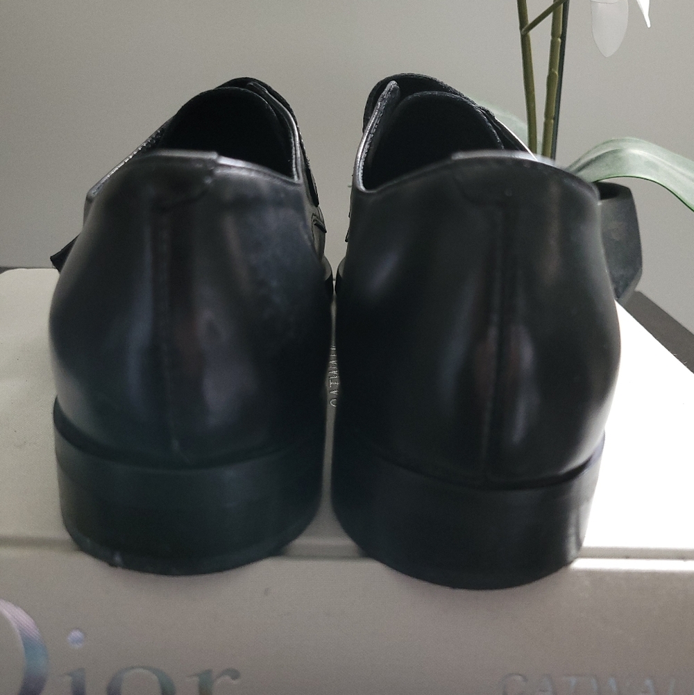 Agenda Black Leather Loafers for Women Size 39 - Picture 10 of 12